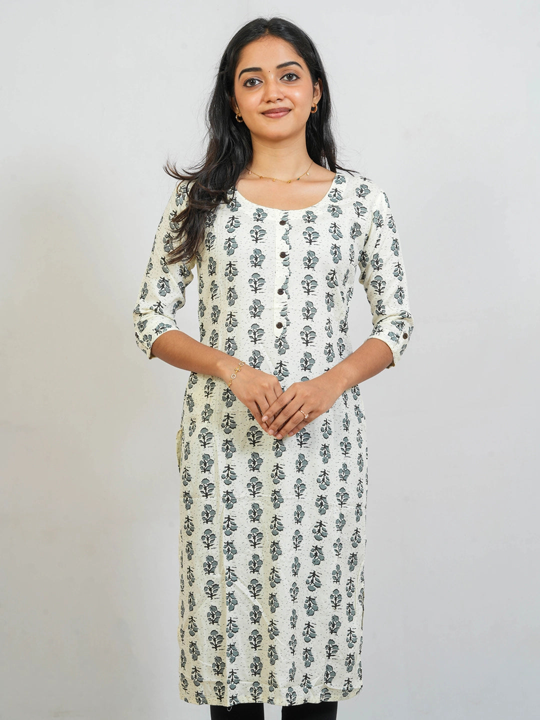 White Shade Kurti - view 4