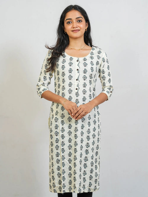 White Shade Kurti - view 4