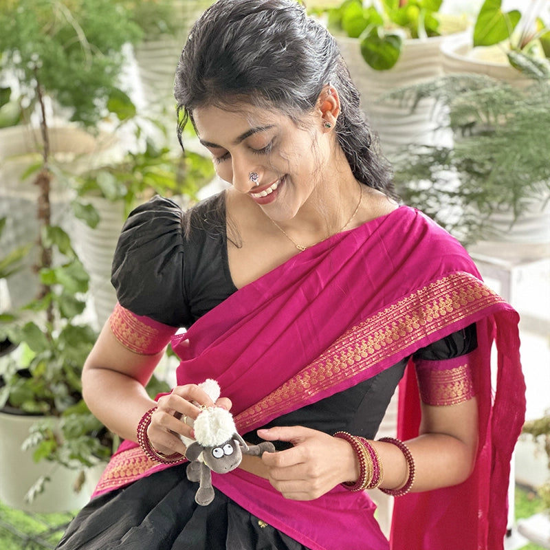 Sanvi Cotton Half Saree - view 4