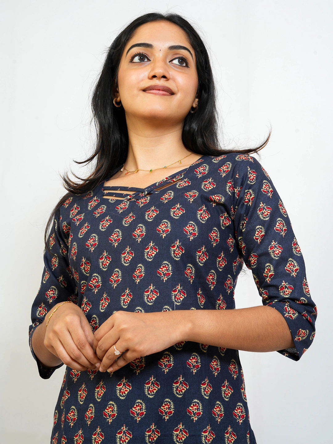 Black Cotton Kurti - view 6