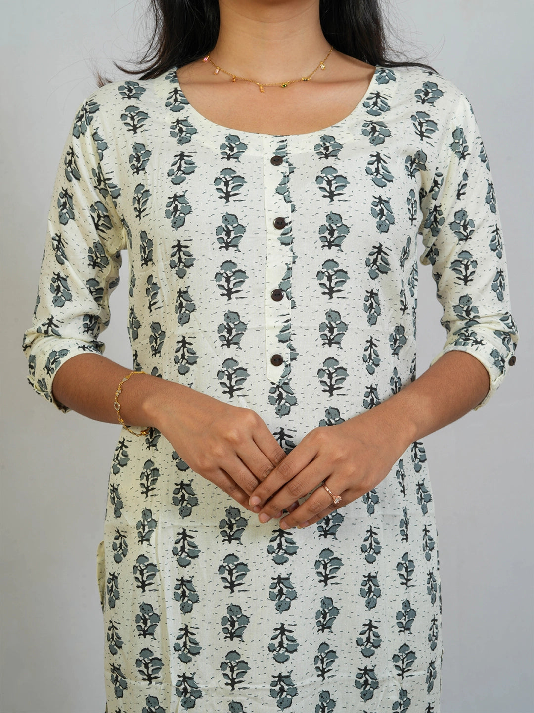 White Shade Kurti - view 2