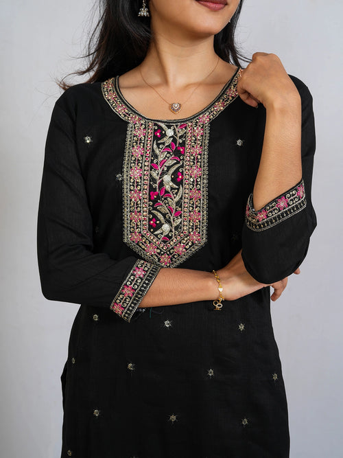 Black Kurti - view 4